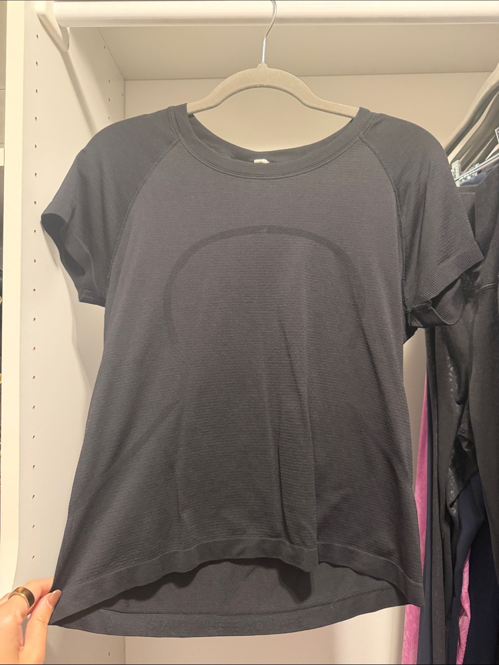 lululemon athletica Black Short Sleeve Athletic Tee